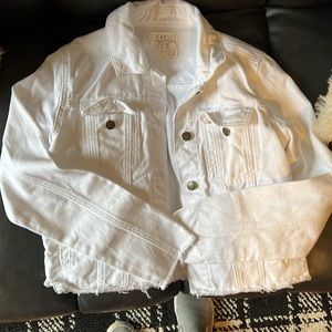 White denim jacket